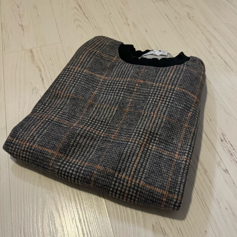 Mens Topman Plaid Sweater